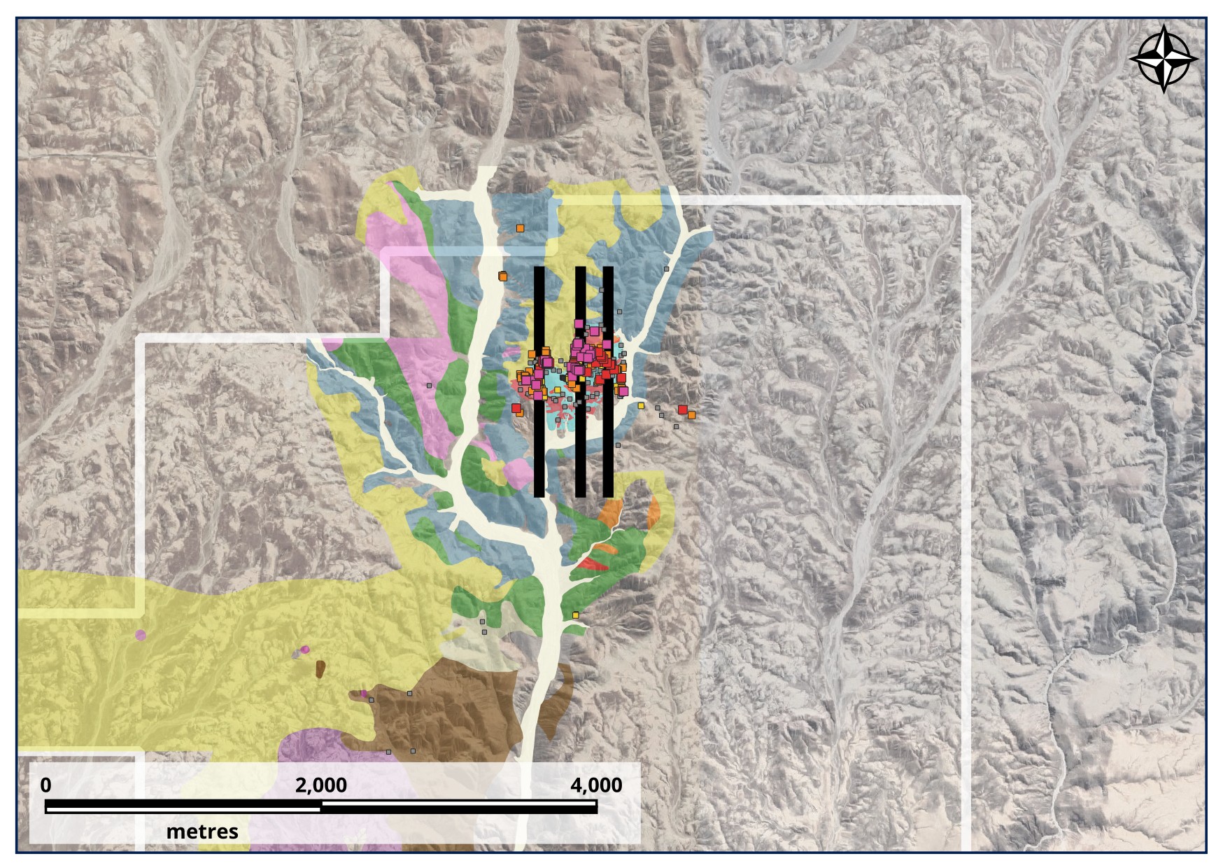 Tierra Roja geology map